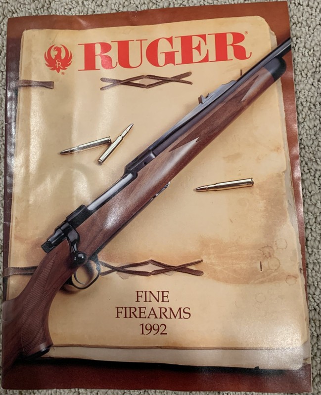 1992 Ruger Vintage Firearms catalog 