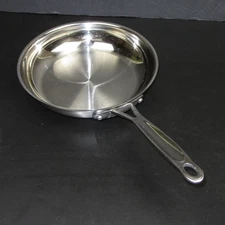 8" Open Skillet Cuisinart Stainless Steel Sauté Frying Pan CLCS22-20