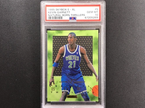 1995-96 Skybox E-xl Kevin Garnett Natural Born Thrillers No 5 Psa 10 269