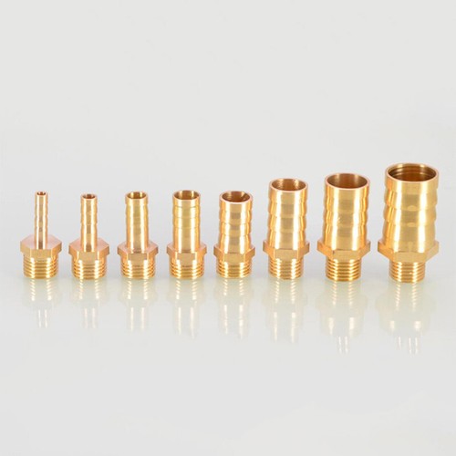 Brass Pipe Fittings Hose Barb Tail BSP Male Connector Joint Coupler Adapter New - Picture 5 of 11