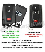 Smart Key System Remote For 2004 2005 2006 2007 2008 2009 Toyota Prius Silver Smart Key System Remote For 2004 2005 2006 2007 2008 2009 Toyota Prius Silver