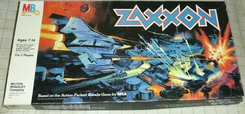 Zaxxon Sega Arcade Board Game COMPLETE - Vintage Milton Bradley