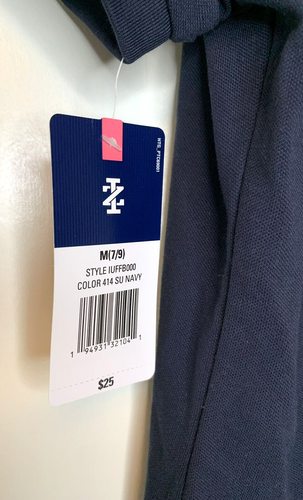 IZOD Girls NWT Medium M 7/9 navy blue School Uniform Short sleeve polo shirt - Picture 3 of 4