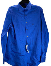 Alfani slim fit dress shirt, cobalt, Large 16-16.5, 32-33