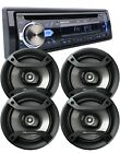 4X Pioneer 6.5" Speakers + Audiotek 1-Din Car Audio Bluetooth Cd Am Fm Receiver