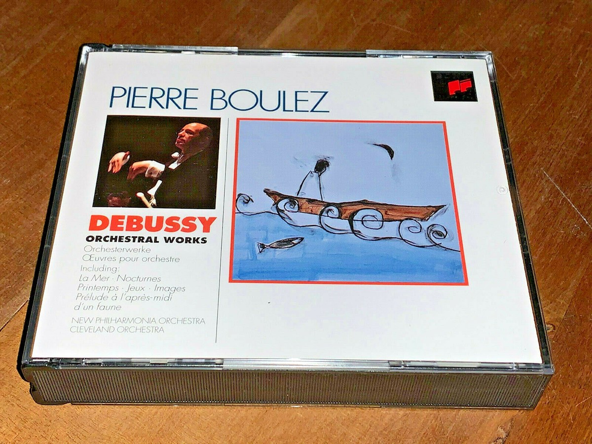 邦楽 BUZHOUL CD Debussy Orchestral Works PIERRE BOULEZ SONY CLASSICAL 2 CD BOX