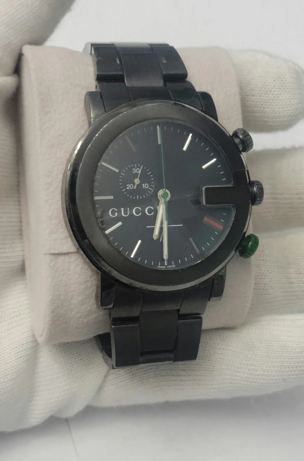 Montre à quartz homme GUCCI G Chrono 101M cadran noir