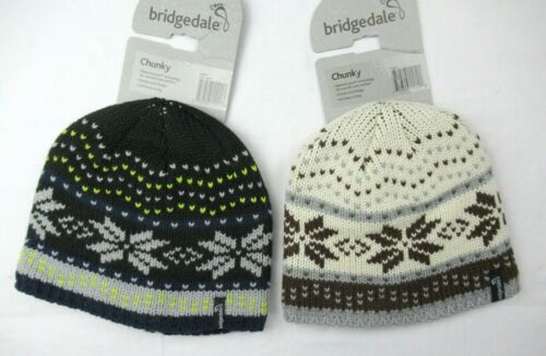 Bridgedale Chunky Wool Blend Fleece Lined Knit Winter Hat - Picture 1 of 7