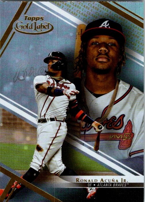 2021 Topps Gold Label Class 1 Ronald Acuna Jr. #55 - Atlanta Braves