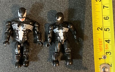 marvel mini figure lot mega bloks venom black symbiote spider-man