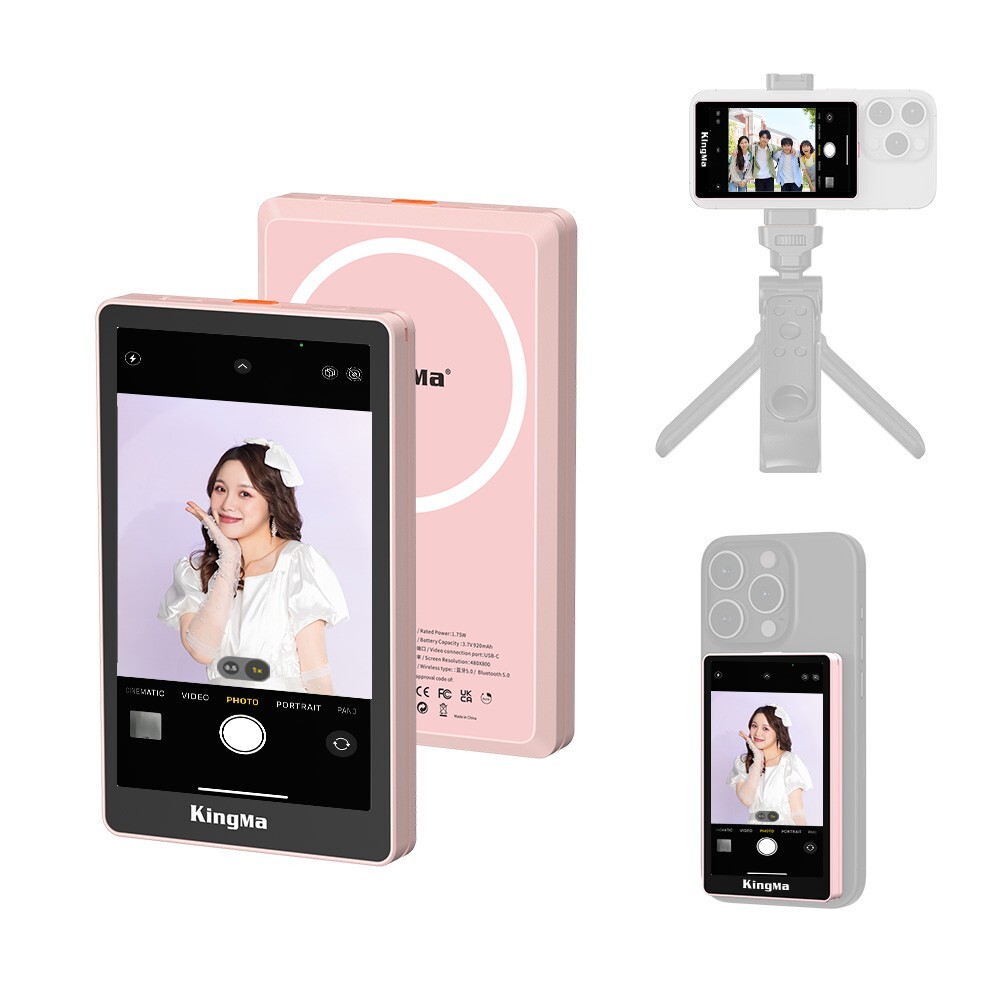 Magnetic iPhone Vlog Selfie Monitor Screen Projection Phone Rear