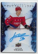 20/21 UPPER DECK TRILOGY CRYSTALIZED AUTOGRAPH Jakub Vrana #CJV GROUP D