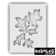 Redleg Camo &trade; 12"x9" oak leaf camo stencil airbrush