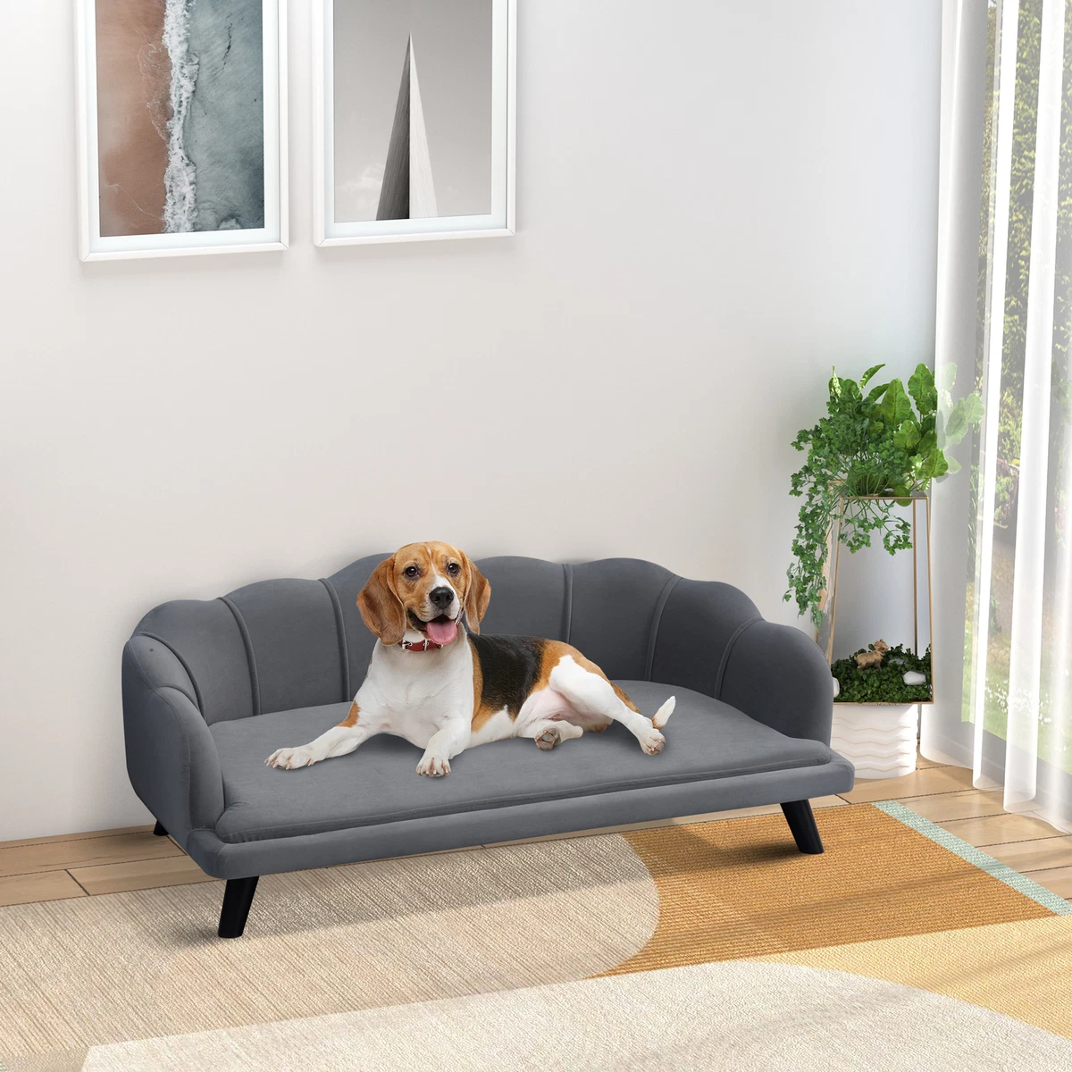 Pawhut Dog Sofa Pet Couch Bed For