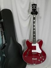 Vox Bobcat V90 Cherry Red Semi-hollow Electric With Case
