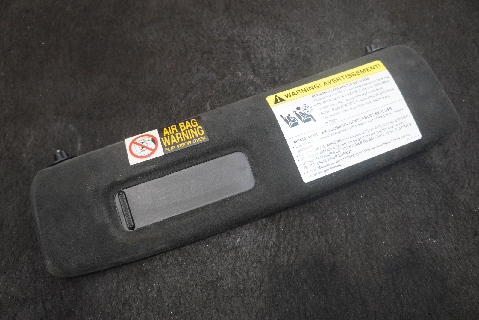Left Driver Sun Visor Shade Mirror Black OEM Lamborghini Gallardo Spyder 2008