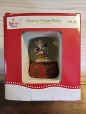 SANTA CLAUSE Musical Snow Water Globe-New In box