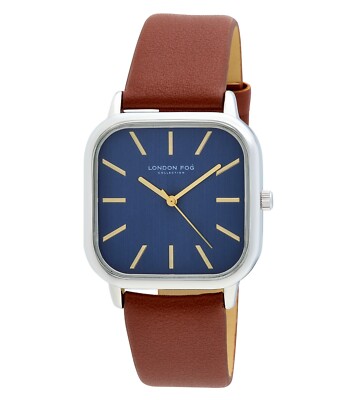 London Fog Square Grove Strap 35mm Watch (LF047) | eBay