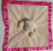 Baby Fanatic Lovey Denver Broncos Pink Teddy Bear Soother NFL Fleece Satin