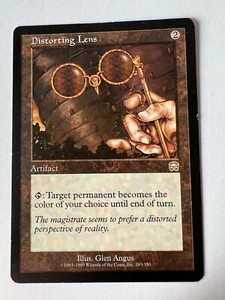 MTG Magic The Gathering Mercadian Masques Distorting Lens Rare LP