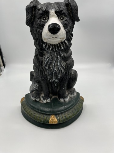 Cast Iron large Dog Door Stopper, 12 3/8" tall - Picture 4 of 10