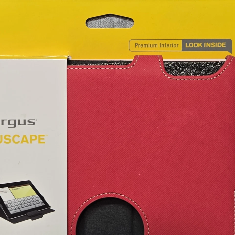 Targus Vuscape Folio iPad Case For iPad 3rd Generation  Flip Stand Red New - Image 3 of 4