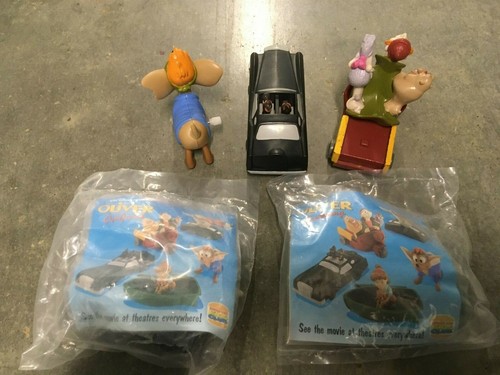 Burger King 1996 Disney's Oliver & Company COMPLETE 5 toys set Tito Dodger Jenny - Picture 4 of 6