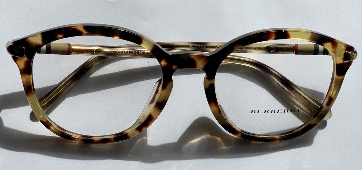 Burberry Woman Tortishell Glasses BE 2264 In “light Havana