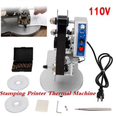 Manual Hot Foil Stamping Machine Ribbon Coding Date Batch Character Code Printer