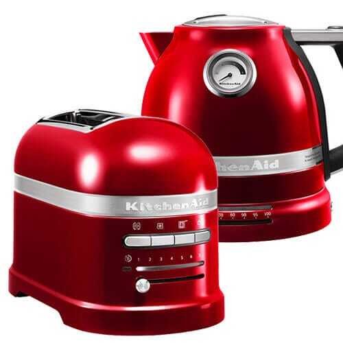 KitchenAid Artisan Candy Apple 2 Slot Toaster and Kettle Set eBay