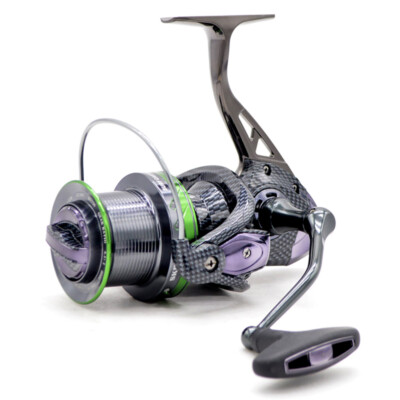 okuma ceymar 55 baitfeeder Spinning Reel – Fishermanshub Slat Traps - Nets Featuring an On/Off auto Brand_Lunkerhunt Color:Silver | Magneto