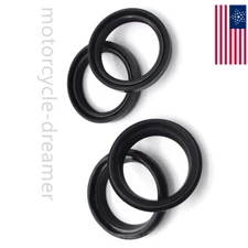 For Kawasaki Fork Dust Wiper Seals Kit KLX250S 09-15 KLX300R 97-03/KLX650R 93-95