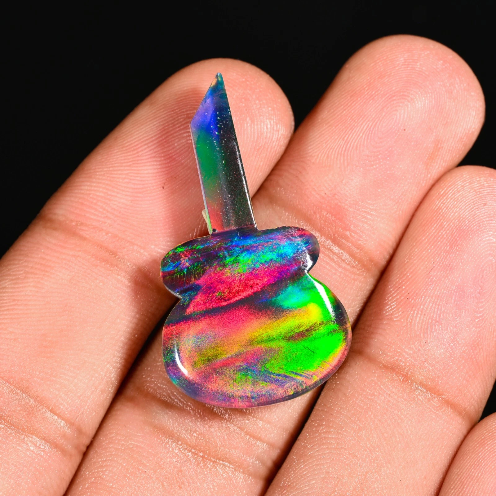 Cabochon en forme de geetar opale de qualité supérieure suprême pierre précieuse en vrac pour la fabrication de bijoux