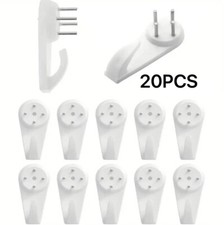 20pcs NonTrace Picture Hooks for Hard Wall Picture Hanging Kit for Picture Frame
