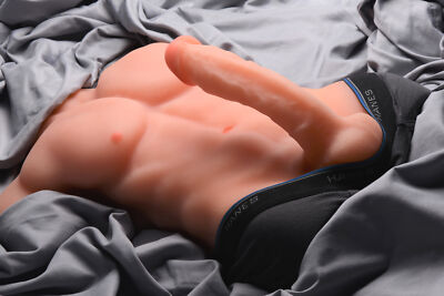 Realistic Huge Dildo Male Torso Lifelike Chiseled Chad 8-9" Cock w/Anal  SexFlesh | eBay