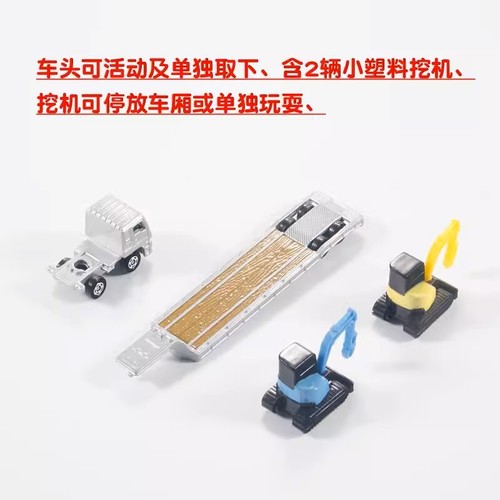 Takara Tomy Tomica 142 ISUZU GIGA HEAVY CONSTRUCTION MACHINERY TRANSPORER 2024 - Picture 4 of 5