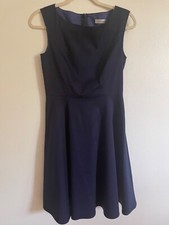 Womens Navy Blue Shift Dress Size S Brand Gardenwed