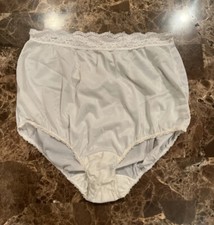 NWOT VTG 80s 90s Shiny Satin Grannie panties Size 7 Sissy Silky Soft Cute Retro