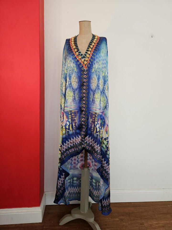 Jophiel Dress Boho Kaftan Tunic Size M/L