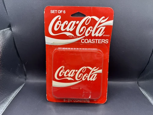 Coca Cola Cork Coasters Vintage Set of 6  New Old Stock Never Opened