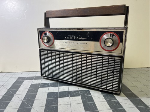 Vintage 1960's Sears Silvertone Portable Transistor Radio USA - 第 1/7 張圖片