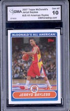2007 Jerryd Bayless Topps Mcdonald's rookie gem mint 10 #JB