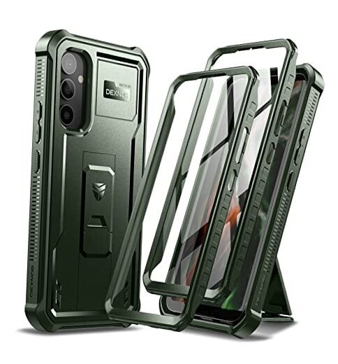 Full Body Case for Samsung Galaxy A54 5G Case, [Extra Front Frame] Army Green