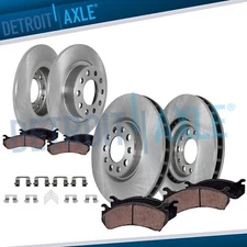 8pc Front Rear Brake Rotors and Ceramic Brake Pads Kit for 2013-2016 Dodge Dart