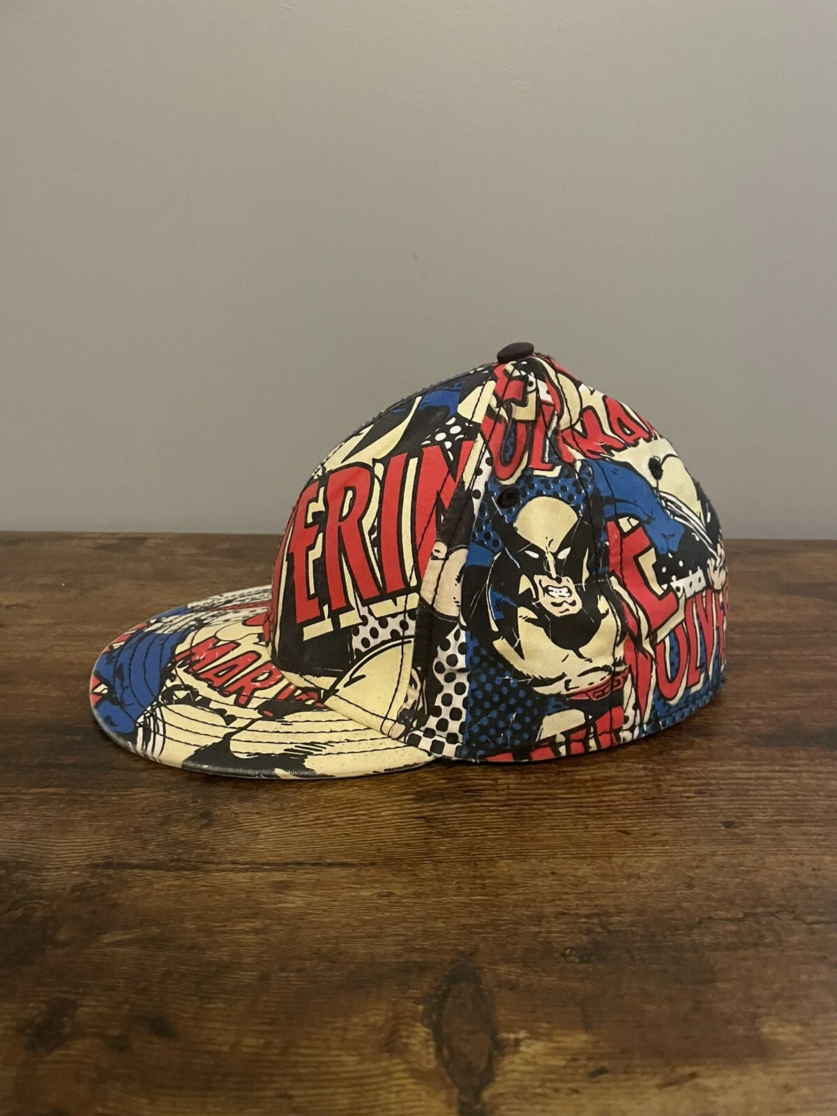 Marvel Wolverine AOP Bioworld Hat Small / Medium 2009 All Over Print Cap (H1)