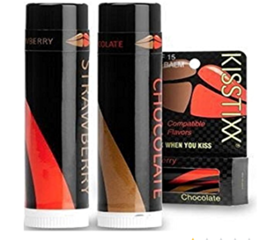 1) Kisstixx Chocolate And Strawberry Lip Locking Balms As Pictured