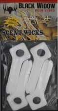 Black Widow Deer Lures Scent Wicks - 4pk