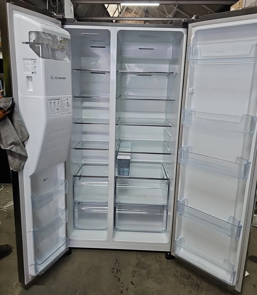 KENWOOD KSBNDIX23 AmericanStyle Fridge Freezer Inox (No Plumbing