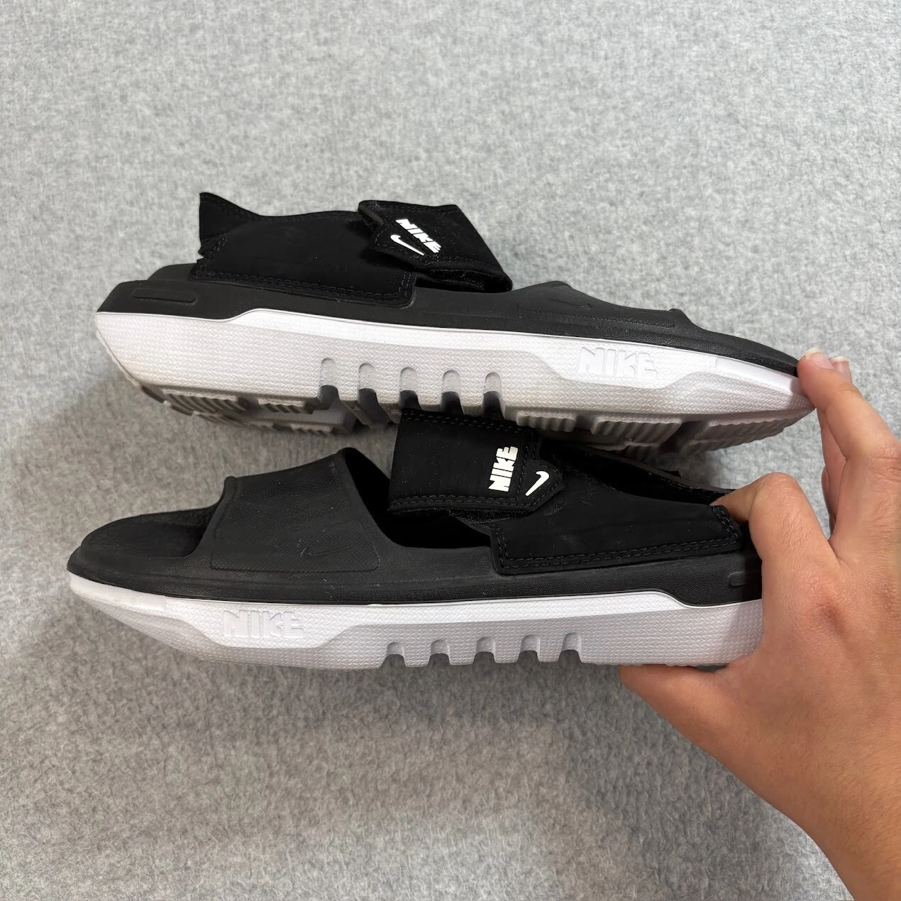 Scarpe Nike Youth 6 sandali neri Playscape slip on spiaggia piscina casual vacanze