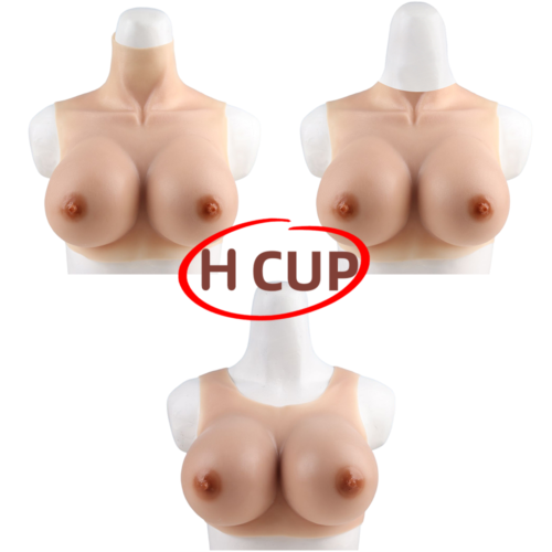 KnowU Realistic Silicone Tits Fake Breast Form False Boob H Cup for Crossdresser - Picture 1 of 24